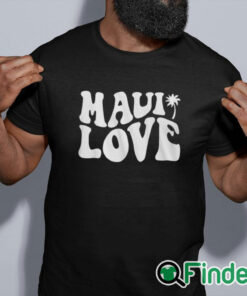 black shirt Maui Love Shirt