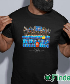 black shirt Nato Summit Vilnius Sommet 2023 Columns Of Gediminas Shirt