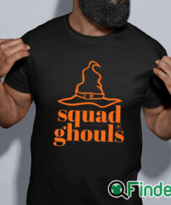 black shirt Squad Ghouls Cute, Fun Halloween Saying, Ghoul Gang, Let's Go Ghouls Halloween Shirt