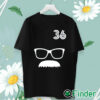 unisex T shirt 36 Davis Schneider Glasses Moustache Shirt