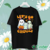 unisex T shirt Funny Halloween Shirt, Let's Go Ghouls T Shirt, Cute Halloween Ghosts Tee, Retro Halloween Shirt