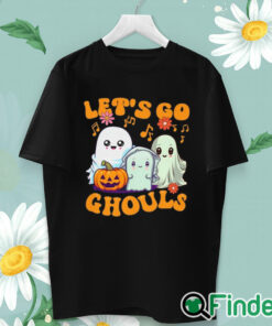 unisex T shirt Funny Halloween Shirt, Let's Go Ghouls T Shirt, Cute Halloween Ghosts Tee, Retro Halloween Shirt