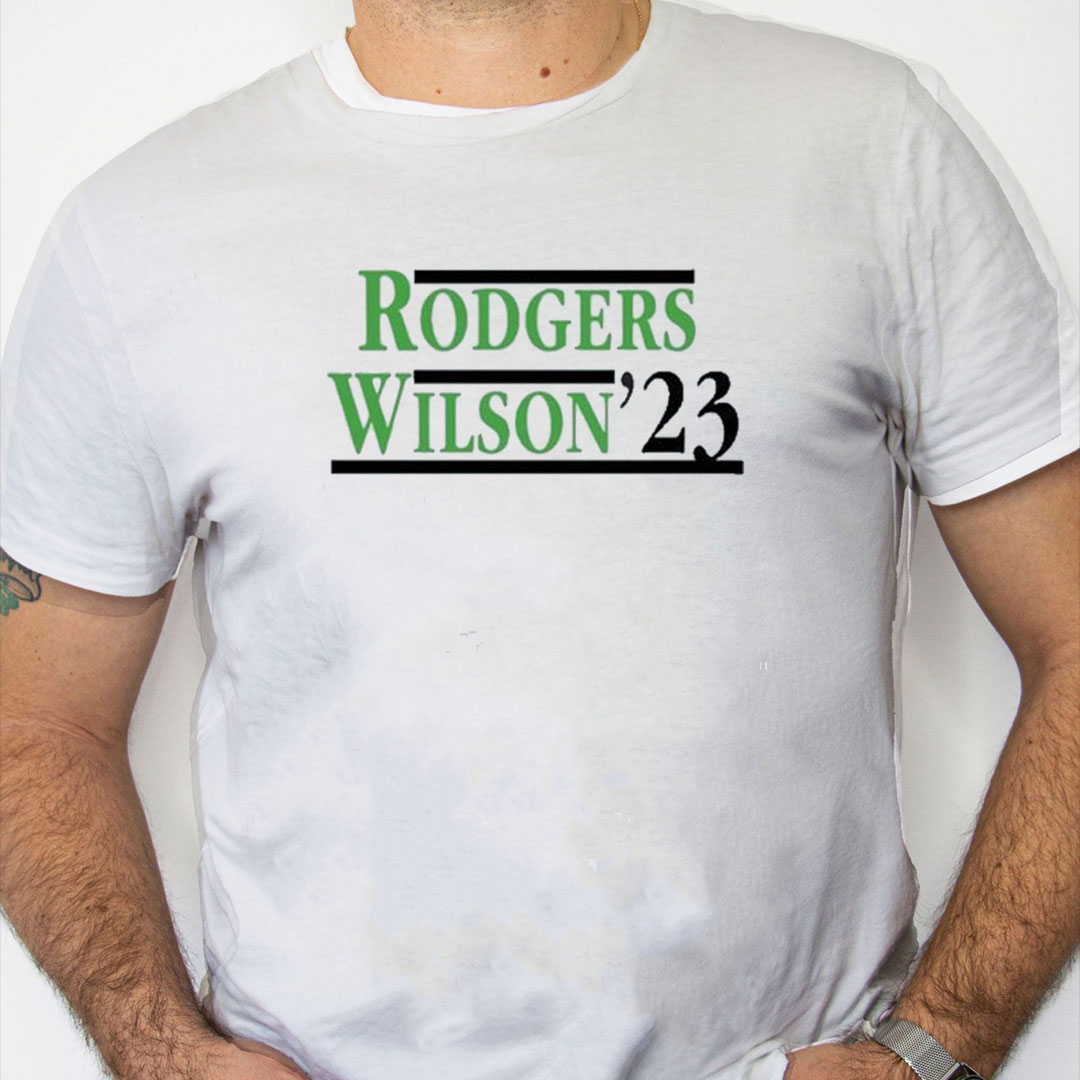 white Shirt Rodgers Garrett Wilson β23 T Shirt white Shirt Rodgers Garrett Wilson β23 T Shirt