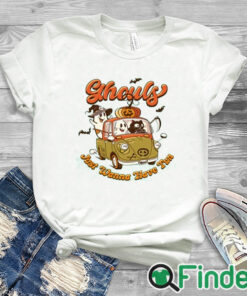 white T shirt Ghouls Just Wanna Have Fun Shirt, Retro Halloween Shirt, Ghost Shirt, Ghouls Night Out Shirt