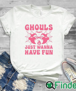 white T shirt Ghouls Just Wanna Have Fun Tee, Retro Halloween, Ghouls Just Wanna Have Fun Shirt