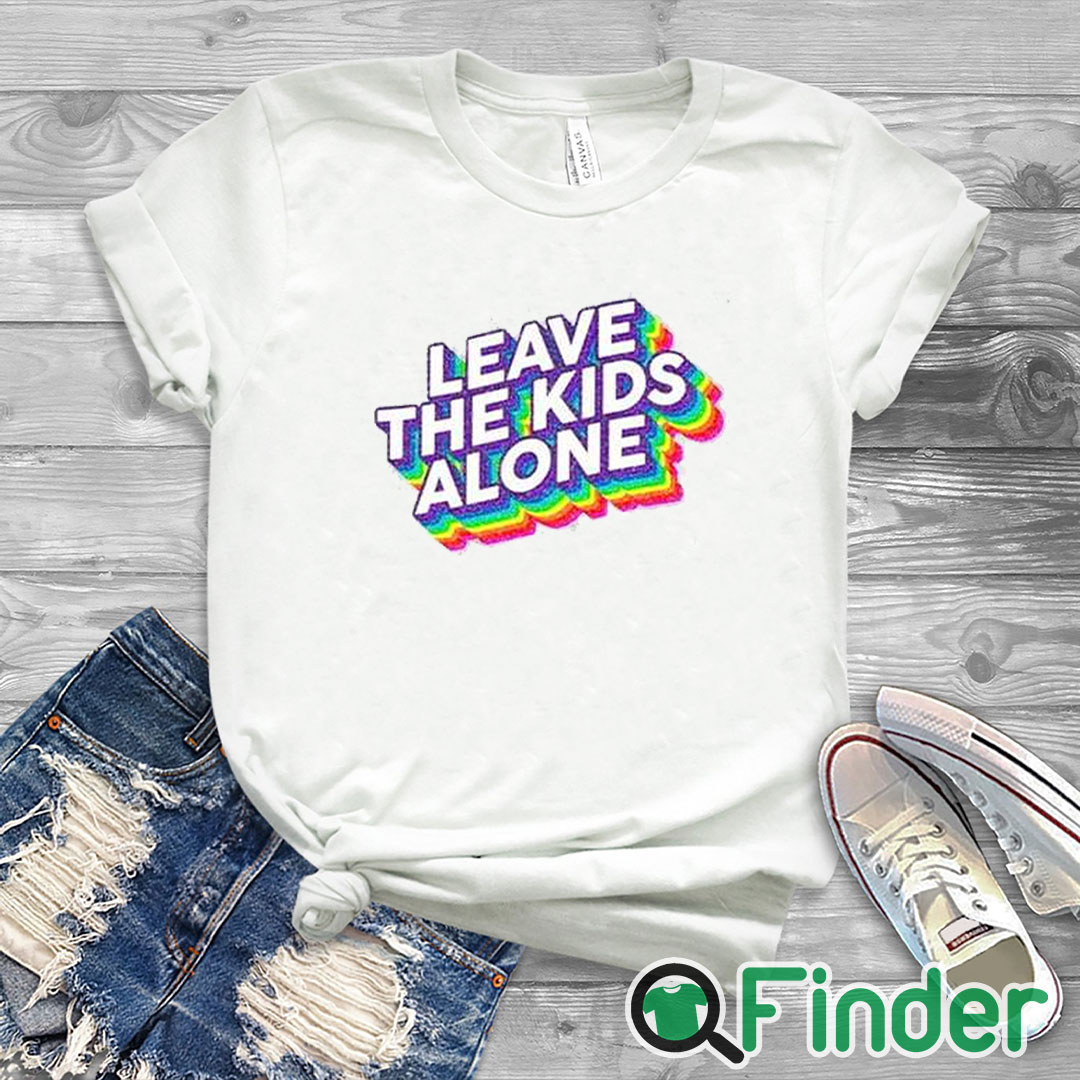 white T shirt Leave The Kids Alone Rainbow Shirt white T shirt Leave The Kids Alone Rainbow Shirt