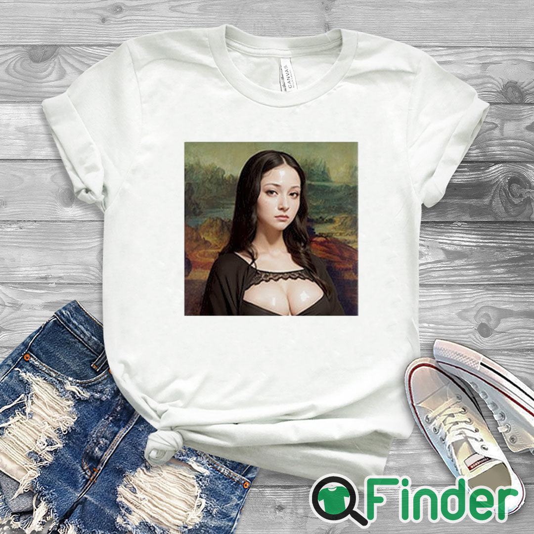 white T shirt Modern Mona Lisa Shirt white T shirt Modern Mona Lisa Shirt
