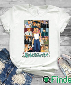 white T shirt Nick And Charlie Heartstopper Art Eras Tour Shirt