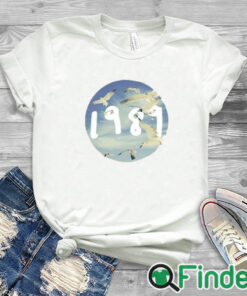 white T shirt Olivia Benson 1989 Seagull White Circle Shirt