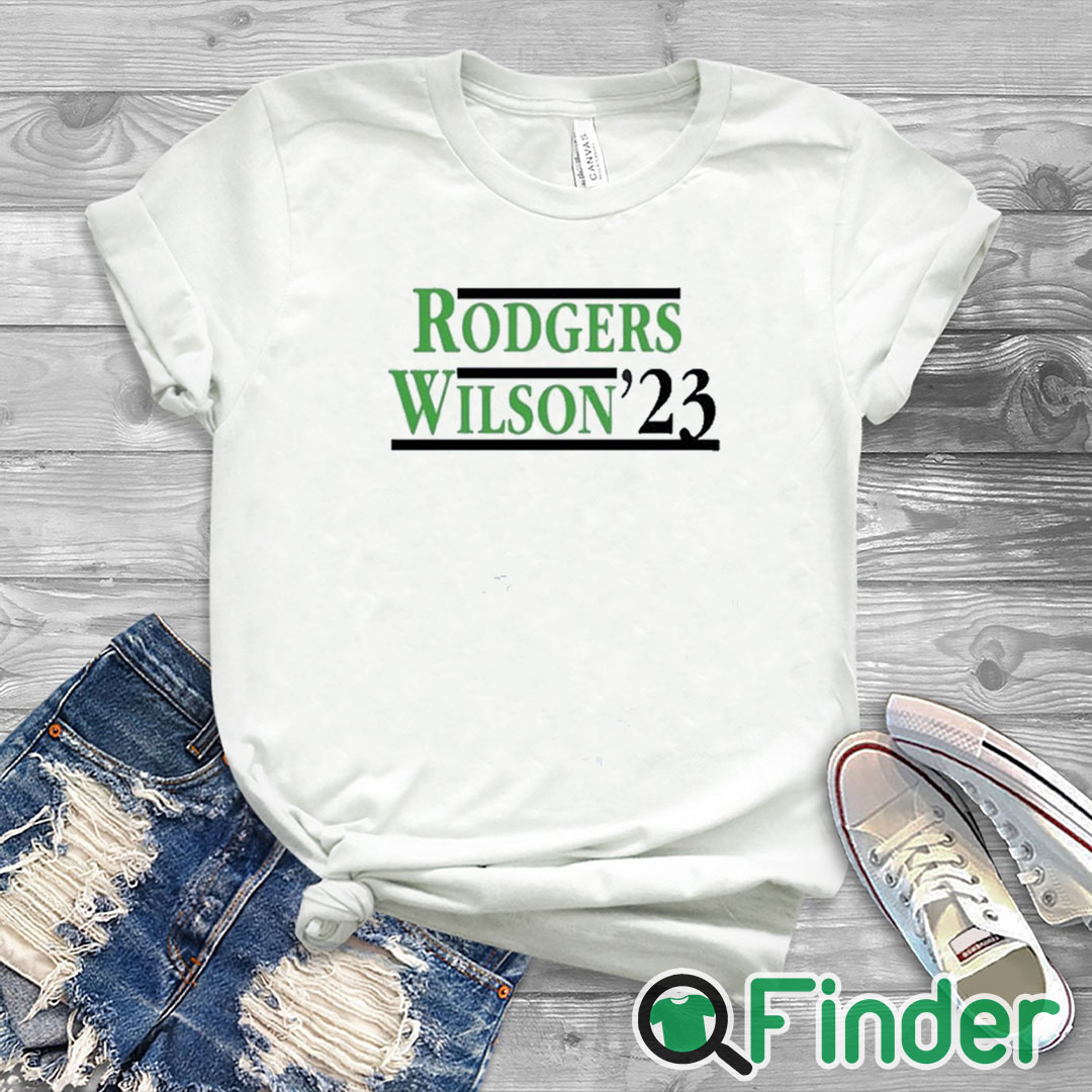 white T shirt Rodgers Garrett Wilson β23 T Shirt white T shirt Rodgers Garrett Wilson β23 T Shirt