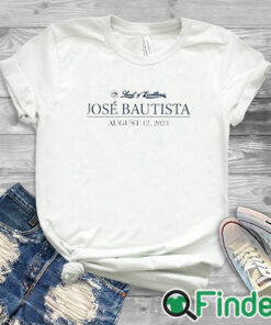 white T shirt Toronto Blue Jays Jose Bautista Honda Level Of Excellent August 12 2023 T Shirt