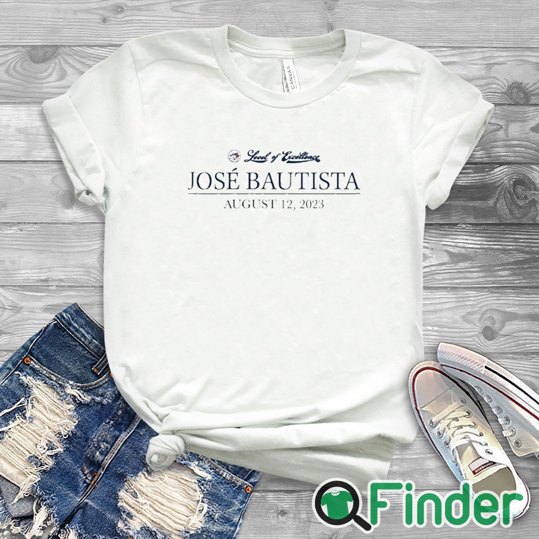 white T shirt Toronto Blue Jays Jose Bautista Honda Level Of Excellent August 12 2023 T Shirt white T shirt Toronto Blue Jays Jose Bautista Honda Level Of Excellent August 12 2023 T Shirt