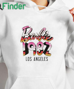 white hoodie Barbie 1982 Los Angeles Shirt