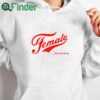 white hoodie Female The Real Thing T Shirt