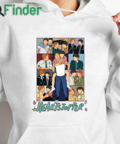 white hoodie Nick And Charlie Heartstopper Art Eras Tour Shirt