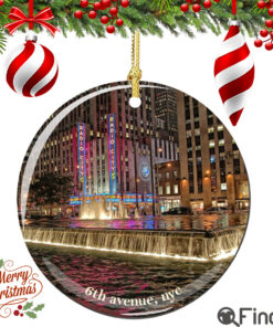 6th Avenue Christmas Ornament, Porcelain