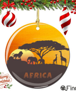 African Christmas Ornament Porcelain