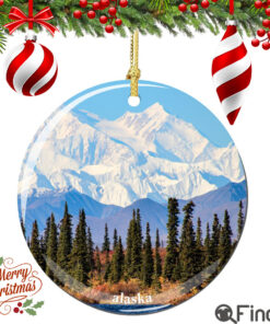 Alaska Christmas Ornament Porcelain