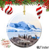 Antarctic Christmas Ornament Porcelain Double Sided