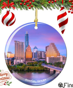 Austin Christmas Ornament Porcelain