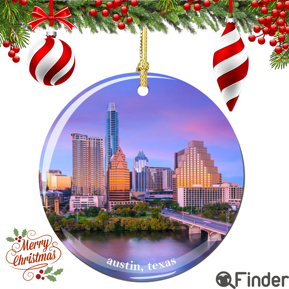 Austin Christmas Ornament Porcelain Austin Christmas Ornament Porcelain