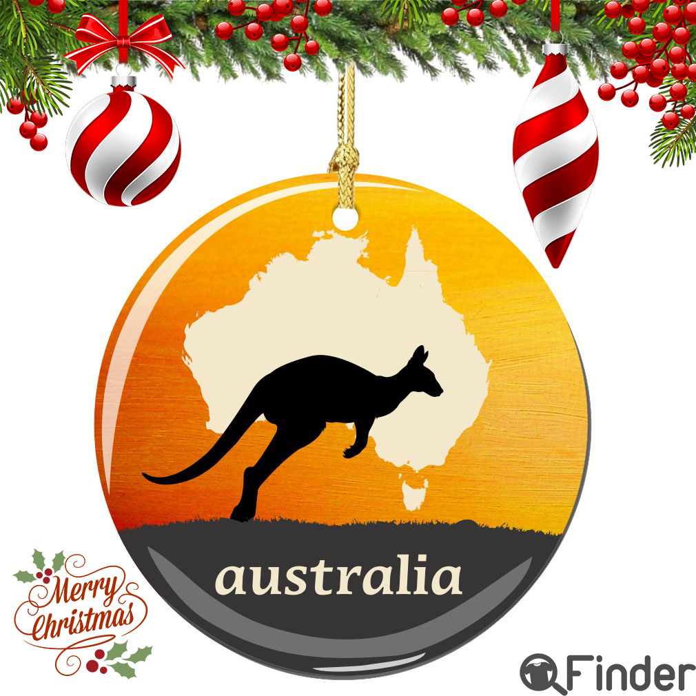 Australia Christmas Ornament Porcelain Australia Christmas Ornament Porcelain