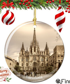 Barcelona Porcelain Christmas Ornament