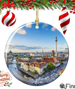 Berlin Germany Christmas Ornament Porcelain Skyline