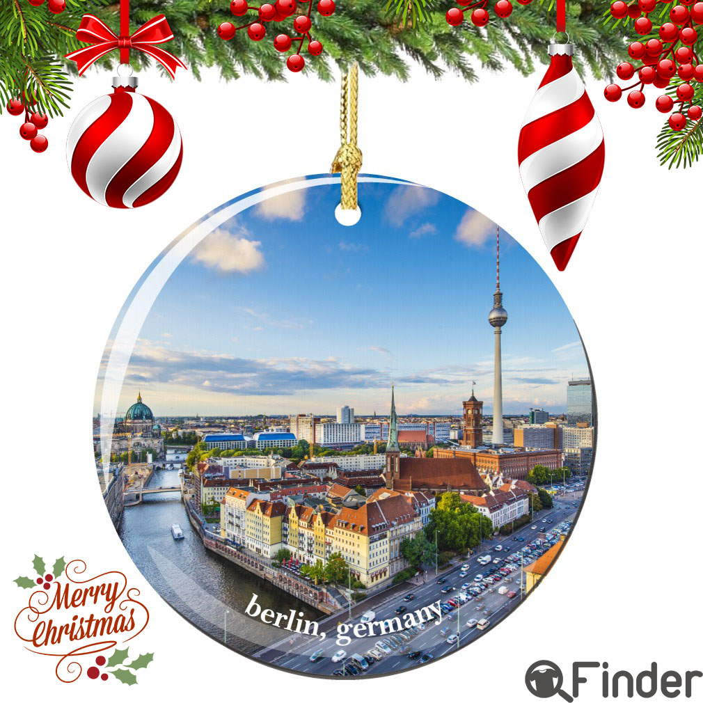 Berlin Germany Christmas Ornament Porcelain Skyline Berlin Germany Christmas Ornament Porcelain Skyline