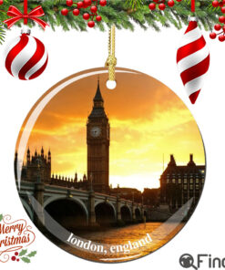 Big Ben Porcelain Christmas Ornament