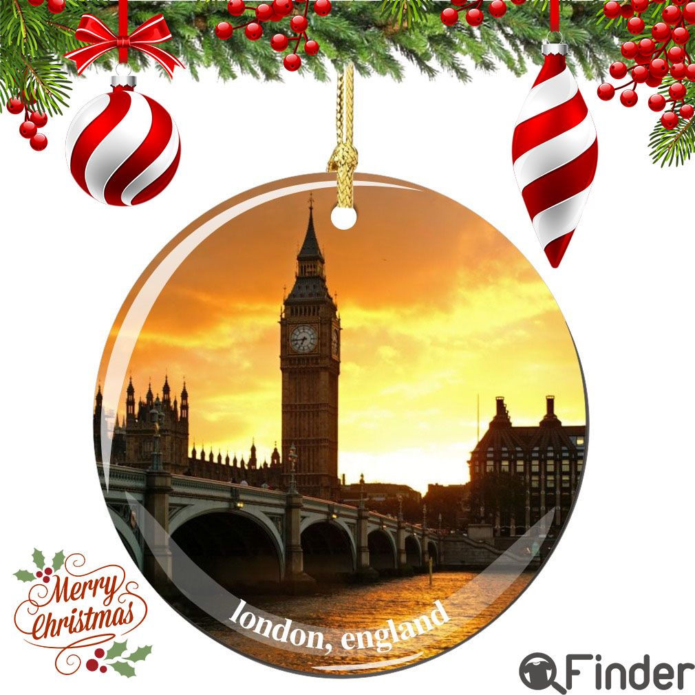 Big Ben Porcelain Christmas Ornament Big Ben Porcelain Christmas Ornament
