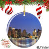 Boston Porcelain Christmas Ornament
