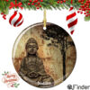 Buddha Porcelain Christmas Ornament