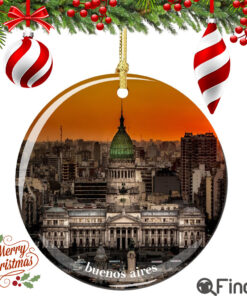 Buenos Aires Porcelain Christmas Ornament