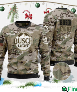 Busch Light Camo Ugly Christmas Sweater