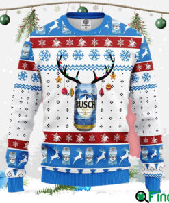 Busch Ugly Christmas White Sweater Hoodie