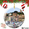 Cannes France Christmas Ornament Porcelain