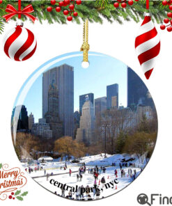 Central Park Porcelain Christmas Ornament