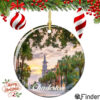 Charleston South Carolina Christmas Ornament Porcelain