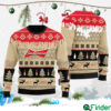 Chevron Pattern Budweiser Christmas Ugly Sweater