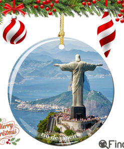 Christ the Redeemer Porcelain Christmas Ornament