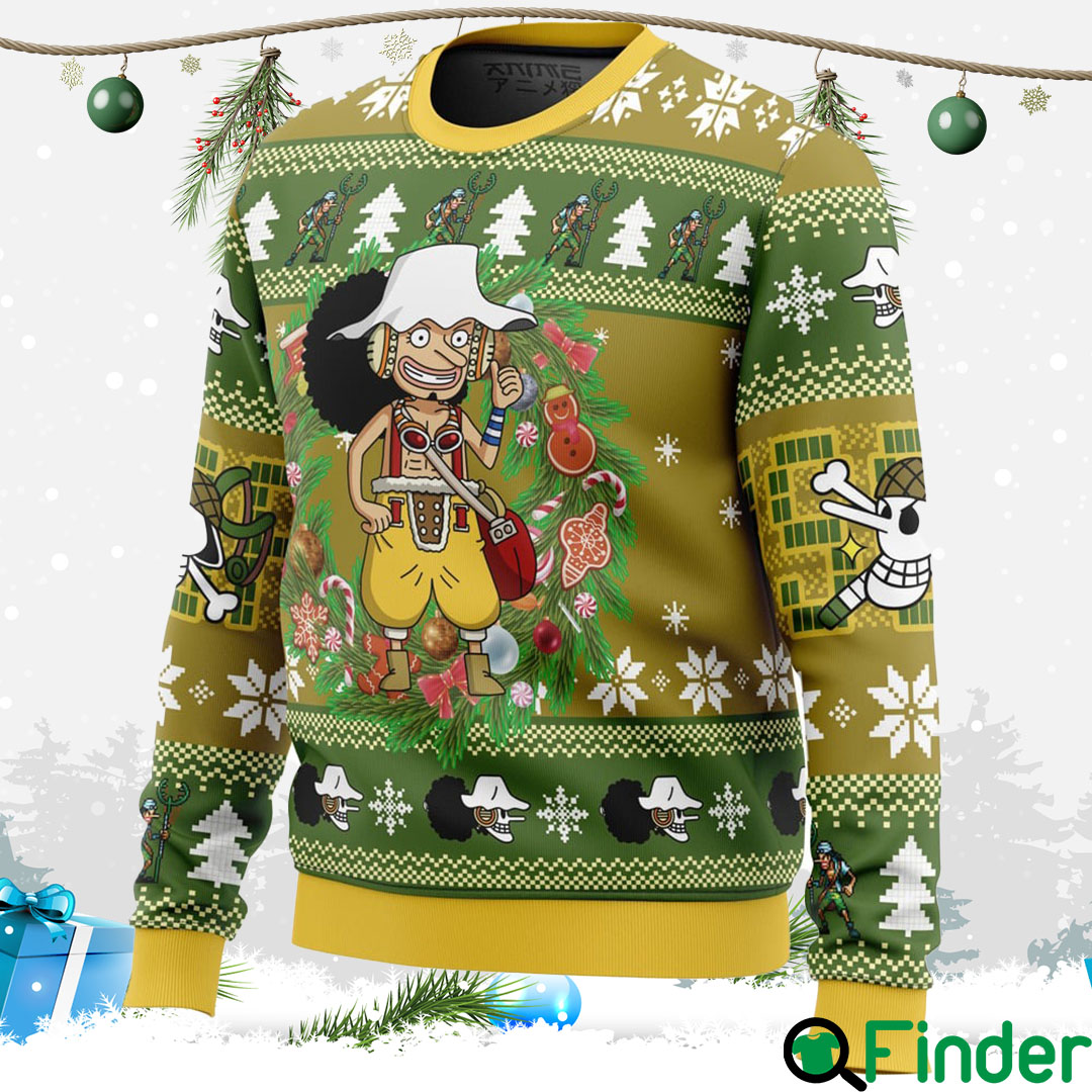 Christmas Usopp One Piece Ugly Christmas Hoodie Sweater Christmas Usopp One Piece Ugly Christmas Hoodie Sweater