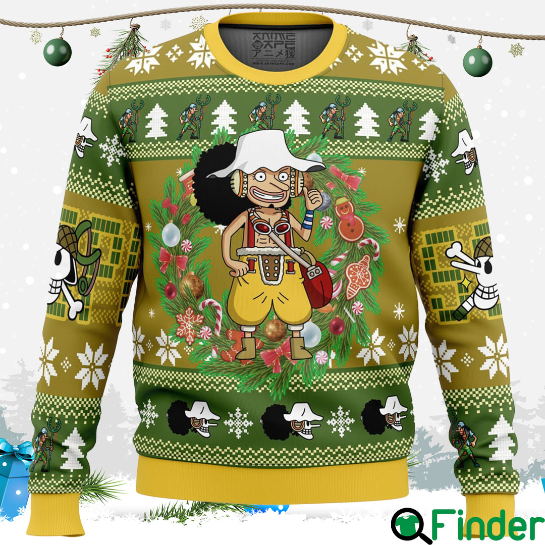 Christmas Usopp One Piece Ugly Christmas Sweater Christmas Usopp One Piece Ugly Christmas Sweater