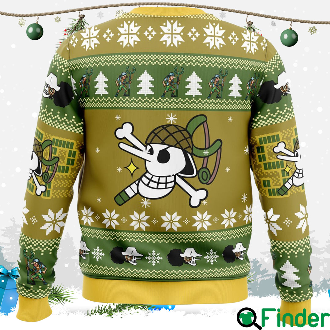 Christmas Usopp One Piece Ugly Christmas Sweatshirt Christmas Usopp One Piece Ugly Christmas Sweatshirt