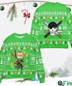 Christmas Zoro One Piece Christmas Gift Ugly Christmas Sweater