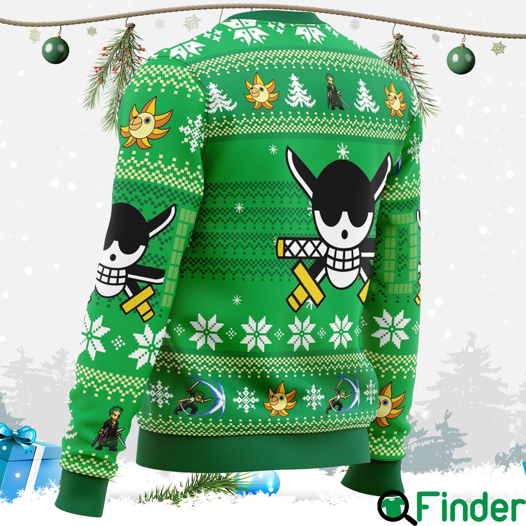 Christmas Zoro One Piece Ugly Christmas Hoodie Sweater Christmas Zoro One Piece Ugly Christmas Hoodie Sweater