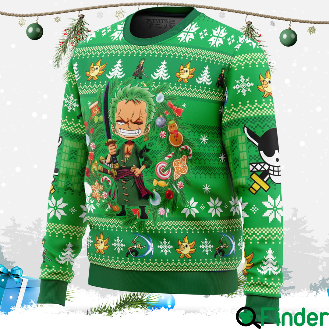 Christmas Zoro One Piece Ugly Christmas Sweaters Christmas Zoro One Piece Ugly Christmas Sweaters