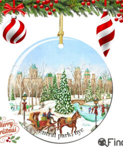 Chuck Fischer's Central Park Porcelain Christmas Ornament