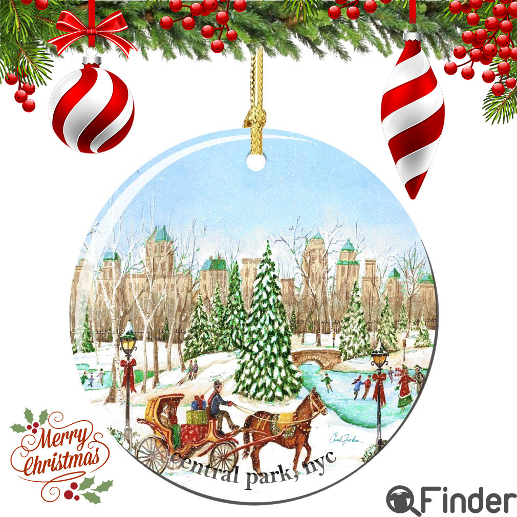 Chuck Fischer's Central Park Porcelain Christmas Ornament Chuck Fischer's Central Park Porcelain Christmas Ornament