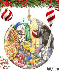 Chuck Fischer's Thanksgiving Day Parade Porcelain Christmas Ornament